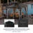 10 pi. L 10 pi. D Pavillon de jardin en acier