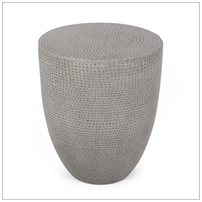 Table d'appoint d'extérieur en béton léger