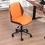 Chaise de bureau rembourrée en similicuir Bryonie-340057850