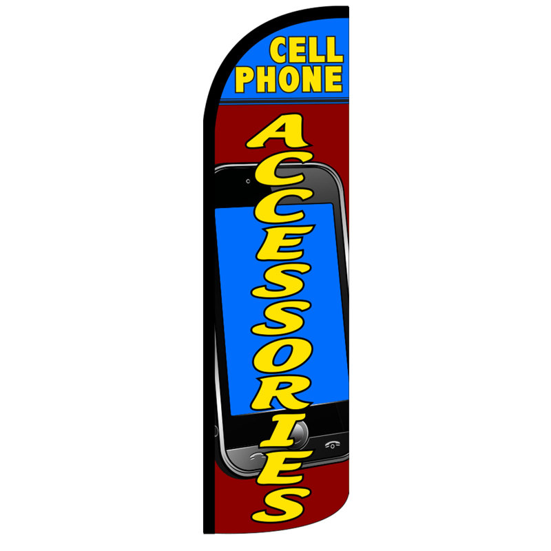 Double Sided 138'' H x 38'' W Polyester Feather Banner