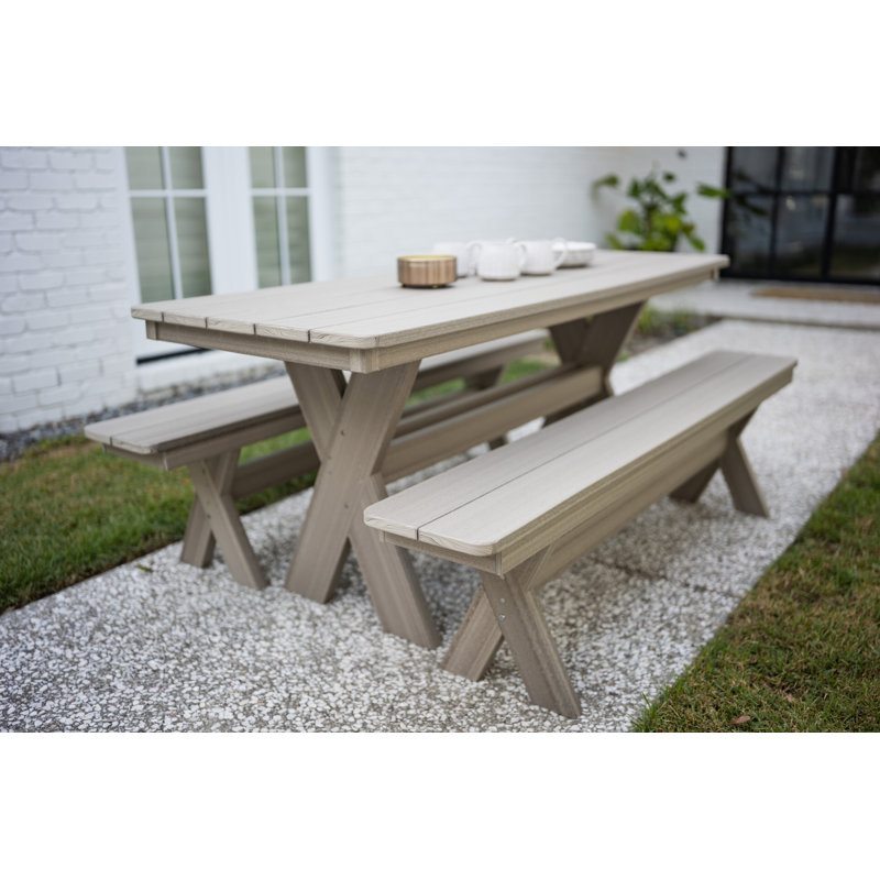 Willow Outdoor Rectangle Dining Table, Aruba Blue, Aruba Blue