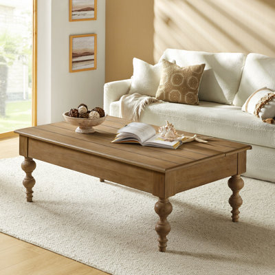 Aristidh Rectangular Lift Top Coffee Table with Storage Shelf