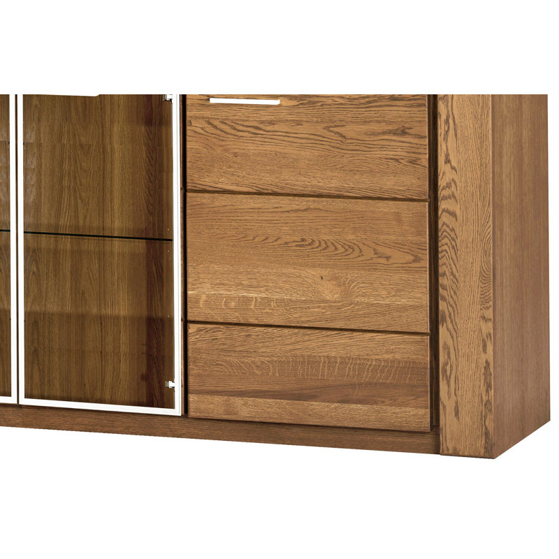 VELVET Solid + Manufactured Oak Wood 4-Door Sideboard