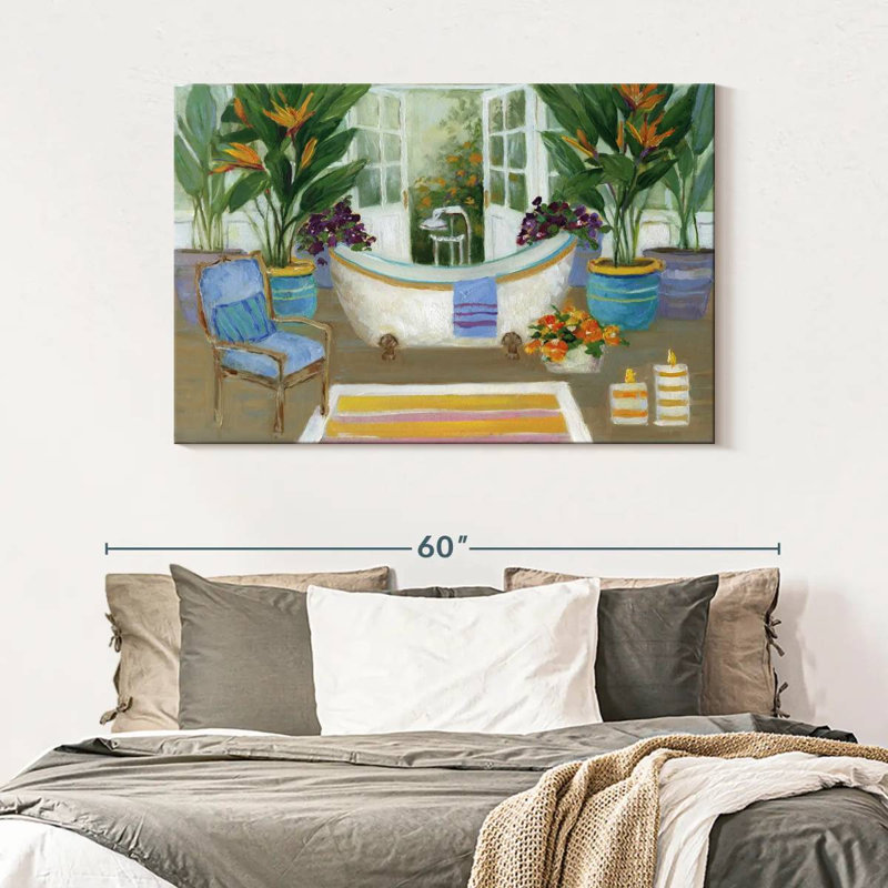 Kerrick Tropical Island Spa I, 32" H x 48" W