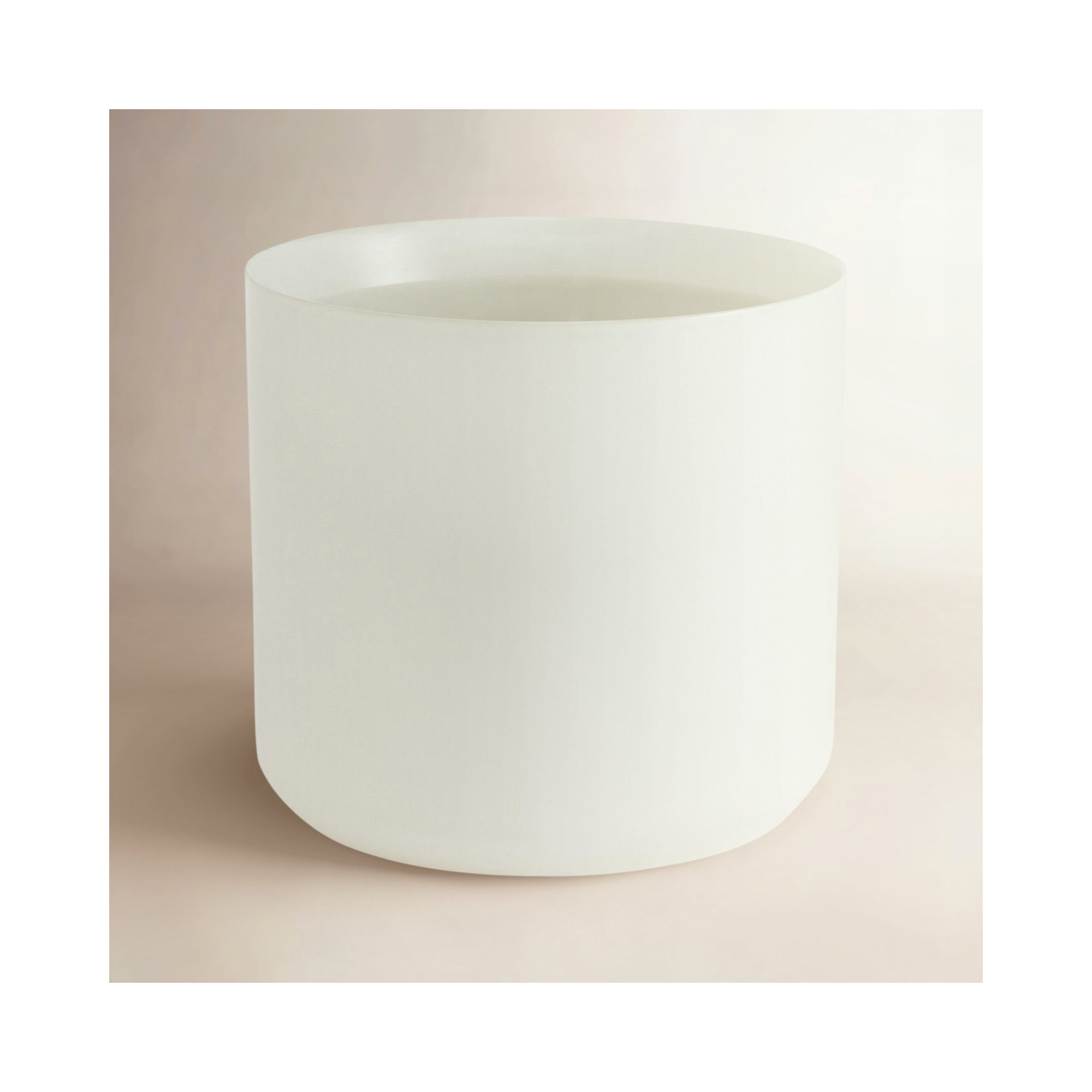Parsons Handmade Ceramic Pot Planter, 11.75" H x 12" W x 12" D, White