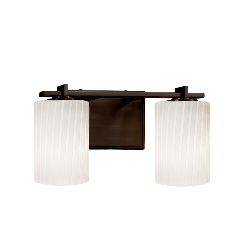 Éclairage pour meuble-lavabo 2 lumières Casson, Noir mat