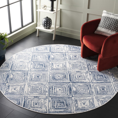 Pyramid 225 Area Rug In Ivory / Black