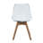 Fashank 19''W Modern Elegant Shell Upholstered Clear Dining Chairs with Solid Wood for Bedroom, Kitchen-273245492