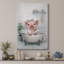 Œuvre mignonne de porcelet avec bain moussant, images de salle de bain, impression sur toile encadrée-132063513-132063517