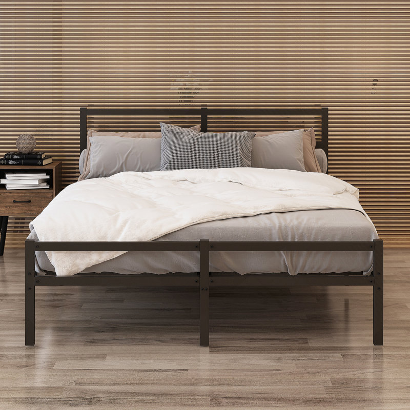 Lit plateforme en métal Hae, Grand lit