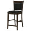 Chaise de comptoir rembourrée Jaden espresso (ensemble de 2)