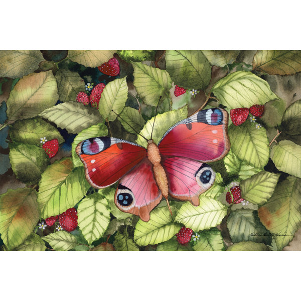 August Grove Majestic Butterfly by Kathleen Parr McKenna - Wrapped ...
