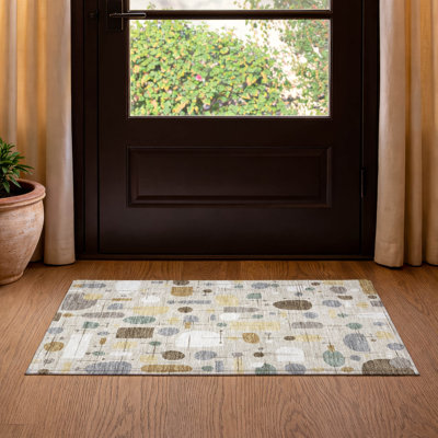 Tapis géométrique lavable à la machine de qualité supérieure Mayfield AMF2393