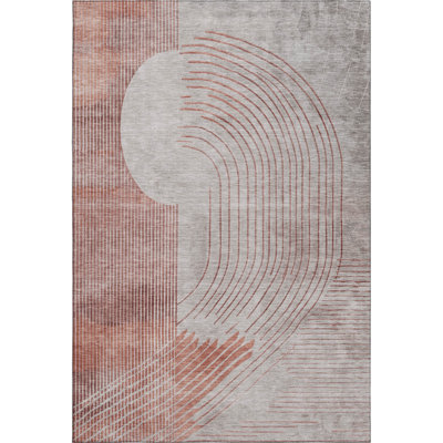 Premium Machine Washable Ariel Geometric Rug