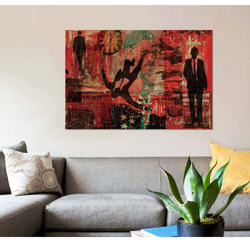 « cinq minutes après douze », impression sur toile, H 18 po x l 26 po x P 1,5 po