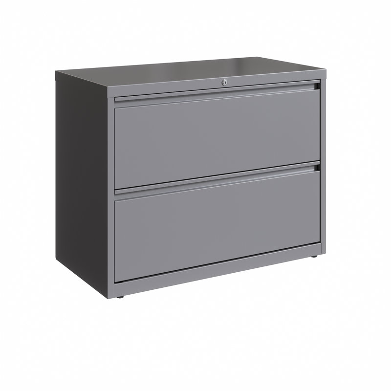 36'' Wide 2 -Drawer Steel File Cabinet, Arctic Silver