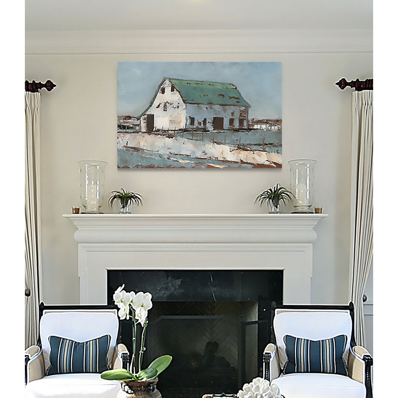 « plein air grange ii », reproduction d’impression, H 24 po x l 36 po x P 1,5 po, Toile tendue