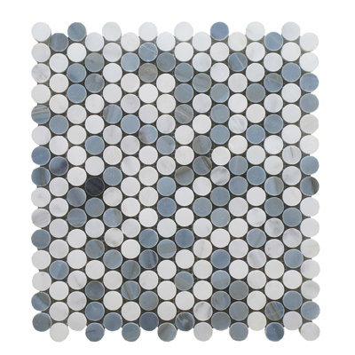 Carreau de mosaïque rond Arabescato