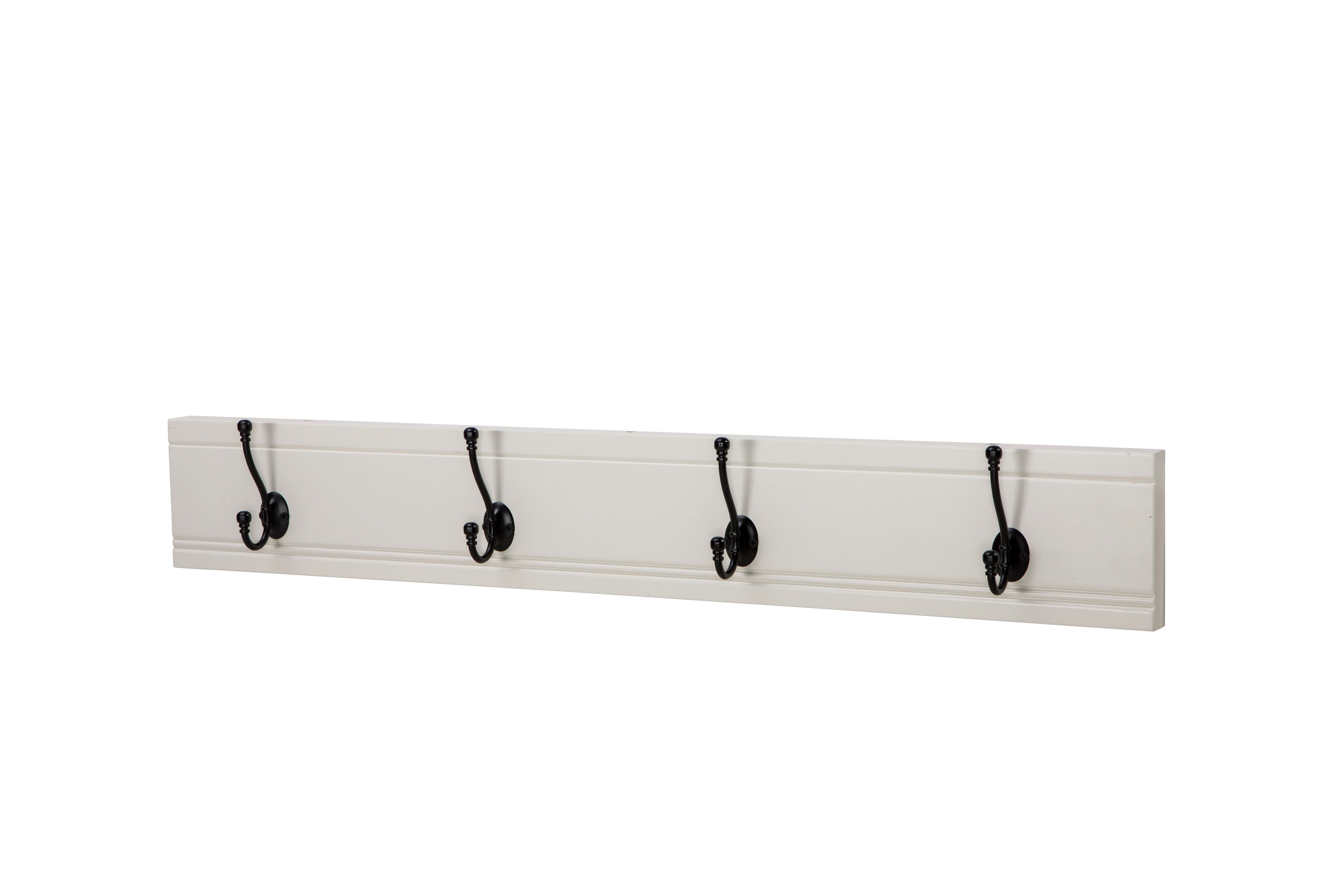 Flip Solid Wood 5 - Hook Wall Mounted Coat Rack