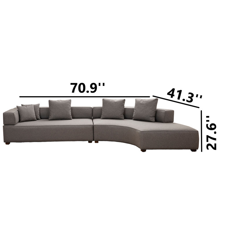 Canapé modulaire 70,9 po Passion, Accoudoir à droite (vu de face)