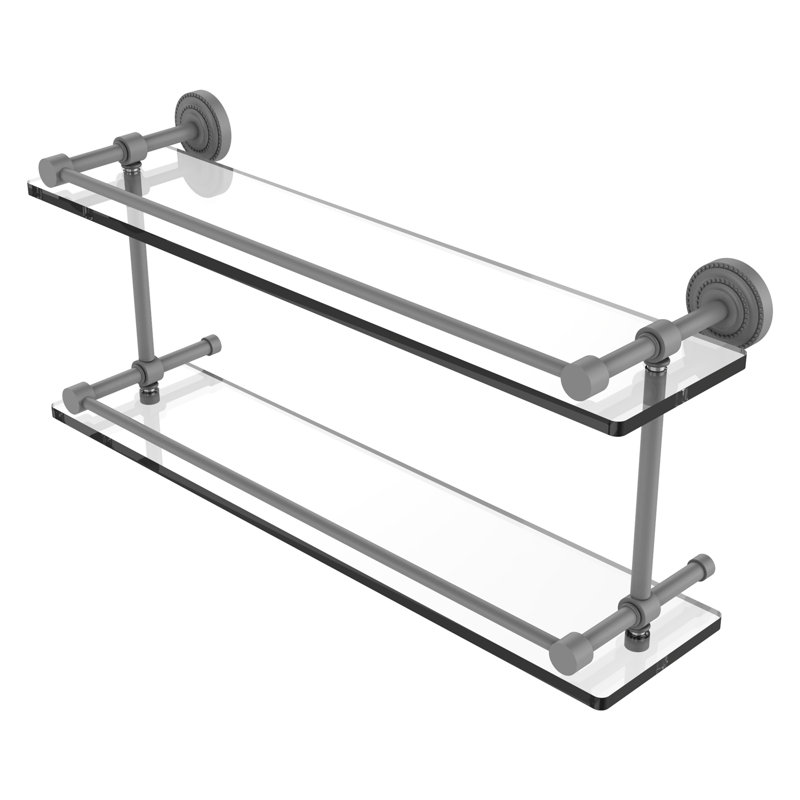 Marchmont 2 Piece Tiered Shelf, Matte Gray