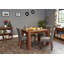 Angeliq Walnut Solid Wood Dining Table-5356700-5356701