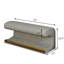 Banc rembourré en cuir avec DEL pour le salon - Éclairage d'entrée gris Enchantment