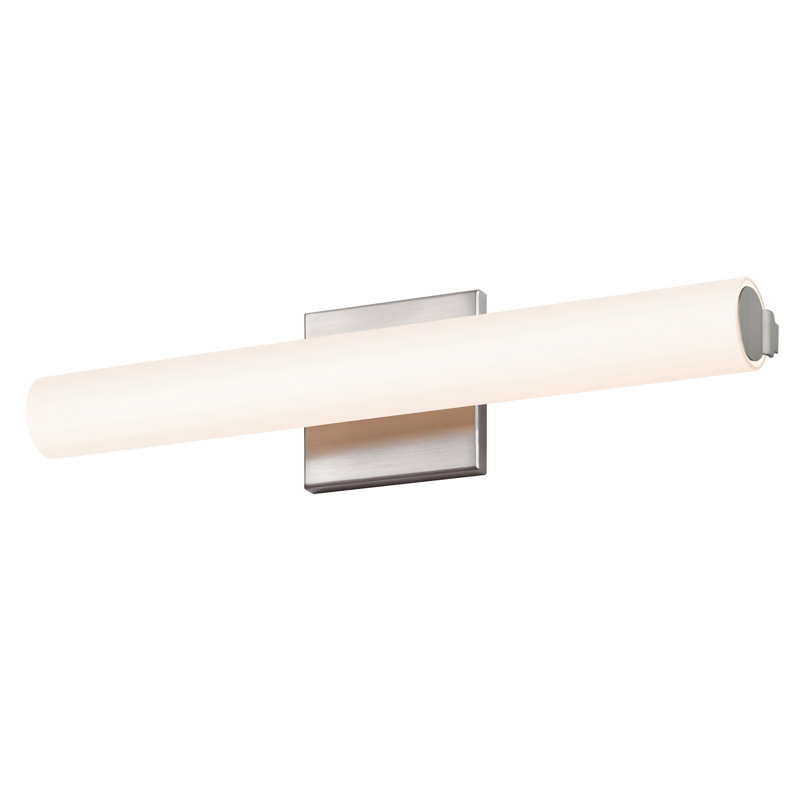 1 - Light LED Bath Bar, Satin Nickel, Flat