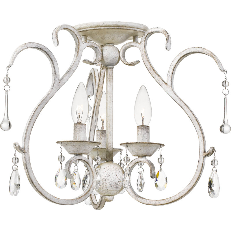 Lustre géométrique à style bougie 3 lumières Carswell
