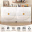 Armoire d'appoint 2 portes lustrée avec tablettes de rangement-524210435