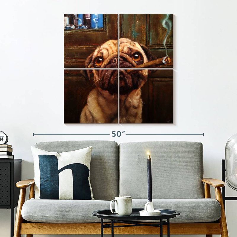 Ketti Uptown Pug, 32'' H x 32'' W
