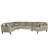 Lauren Upholstered U-Shaped Sectional Left Hand Facing-796629990