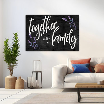«Together We Make A Family», art contemporain lavande abstrait