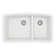 Karran Quartz 32'' X 19-1/2'' Double Bowl 60/40 Undermount Kitchen Sink Kit