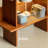 American style open display bookcase