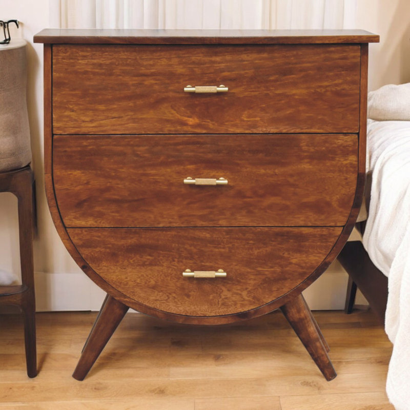 Table de chevet en bois Agra