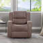 Fauteuil inclinable manuel moderne en similicuir