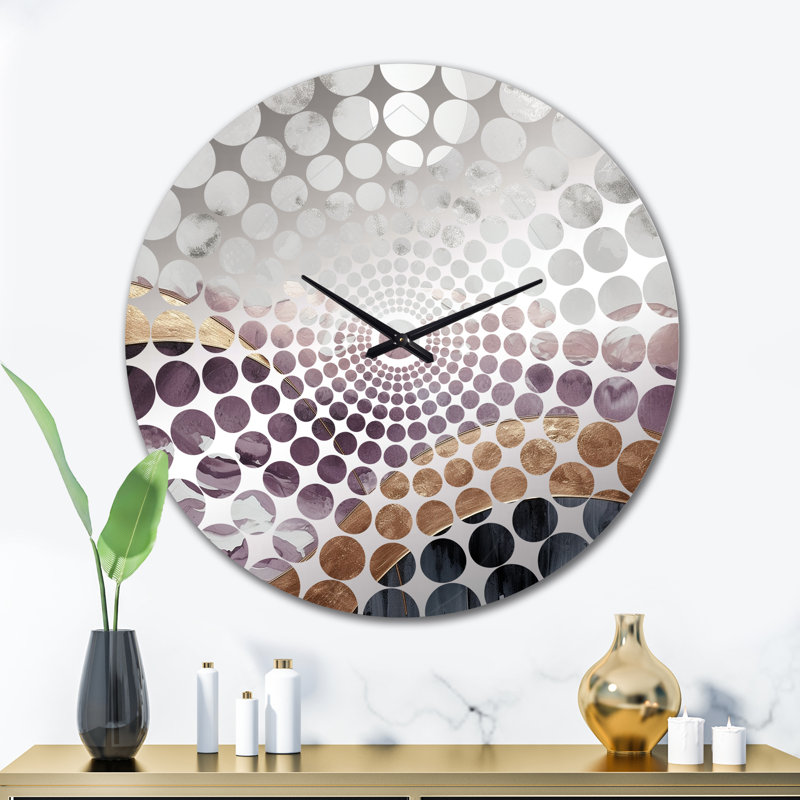 Jasandra - Horloge murale abstraite en marbre, Très grand