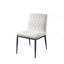 Ivoire en similicuir 2 pièces Chaises d'appoint Mobilier de salle à manger Chaise de salle à manger