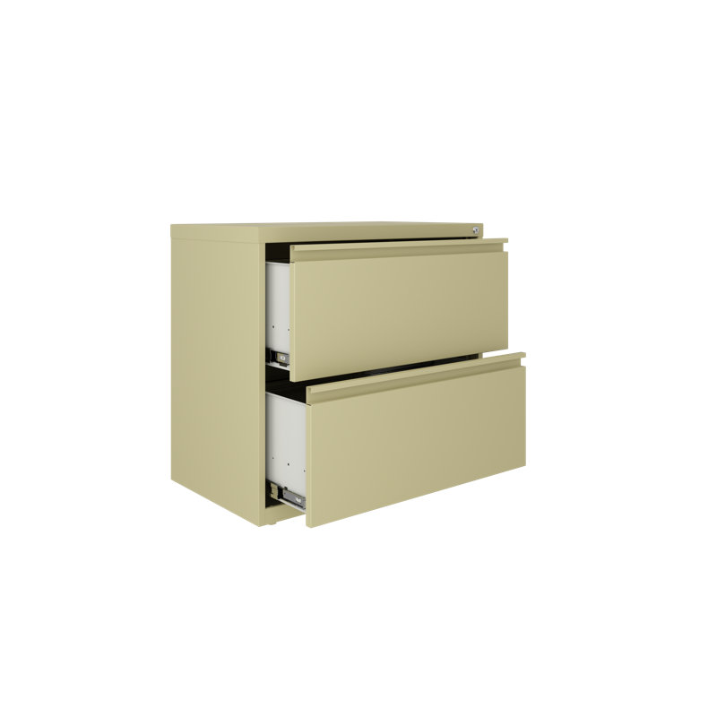 Hirsh 30'' Wide 2 -Drawer Steel File Cabinet, Putty