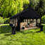 Grande tonnelle métallique 20 x 40 (structure incluse) avec rangement - Tente de réception moderne-136233914