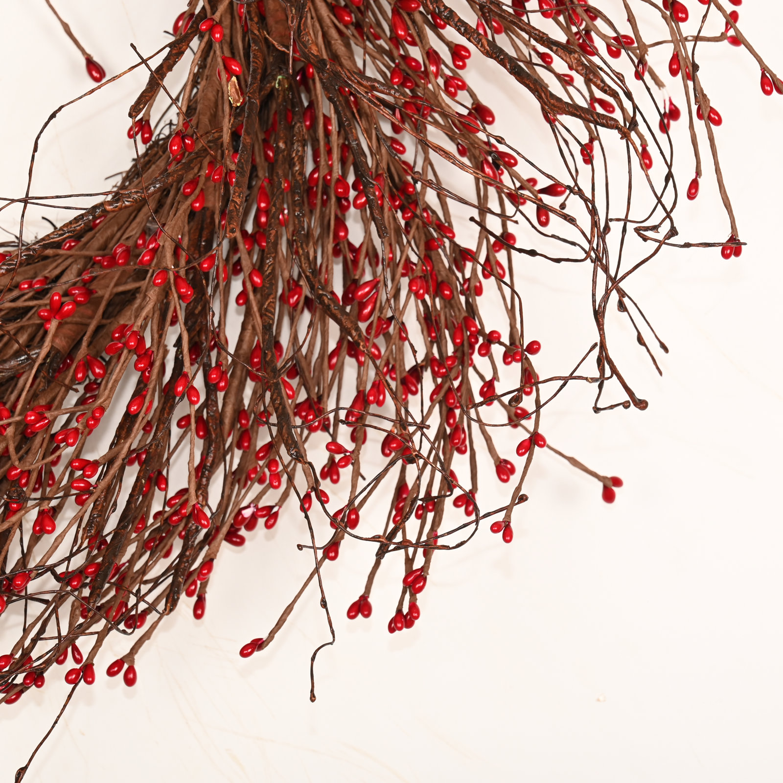 26" Handcrafted Berry Thanksgiving Wreath, Red