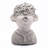 Pearse 13.9" H Sculptural Head Planter, Decorative Face Planter Pot with Drainage Hole