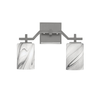 Headland Bath Bar Shown With 6" Onyx Swirl Glass