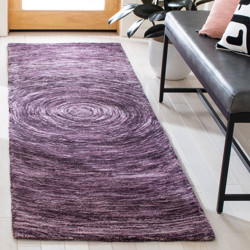 Tapis en laine touffeté à la main Dacy, Tapis de couloir 2 pi 3 po x 8 pi