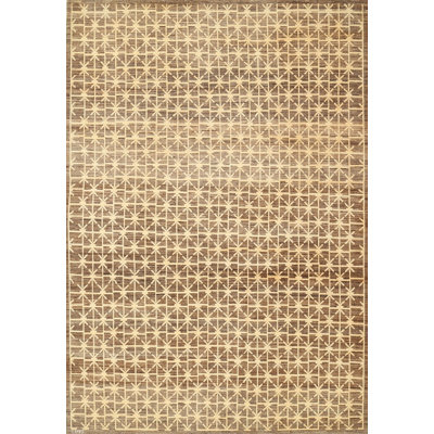 Tapis contemporain brun