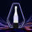 Liquor Bottle Display Shelf Glowing LED Wine Bottle Display With Remote Control