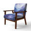 Indigo Dreams I - Fauteuil rembourré moderne-122510970
