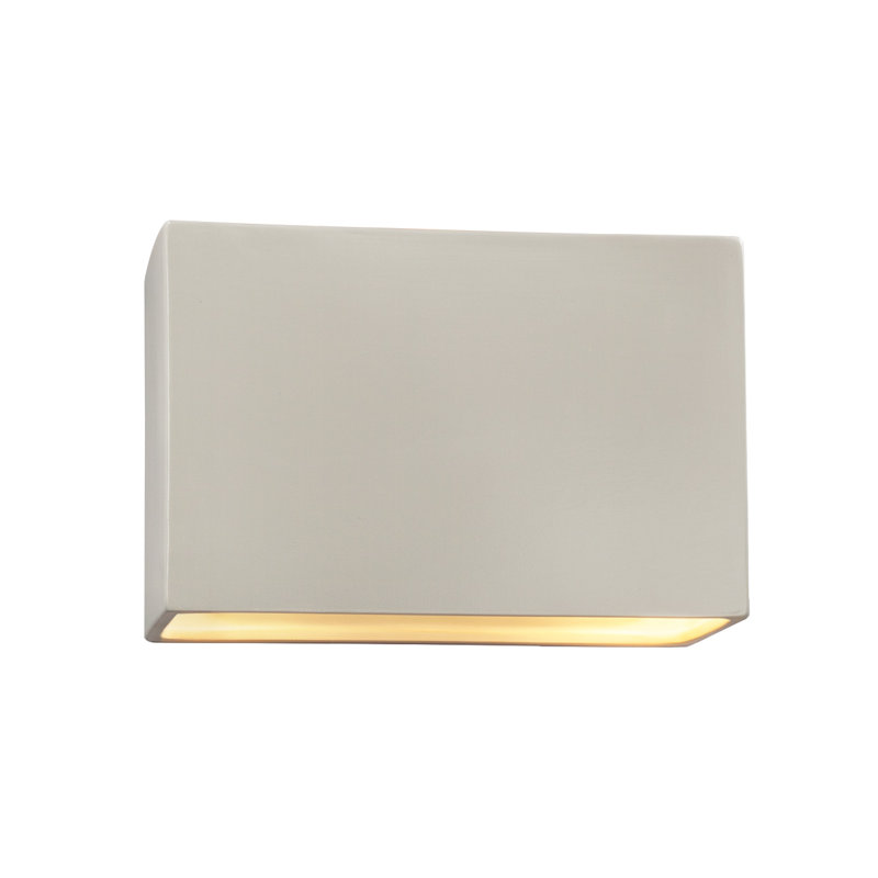 Durso 1 - Light Dimmable Flush Mounted Sconce, Incandescent, Greco Travertine, 8" H x 12" W x 4" D
