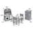 Kitchen Furniture Set for 18 inch Dolls - Gray/White